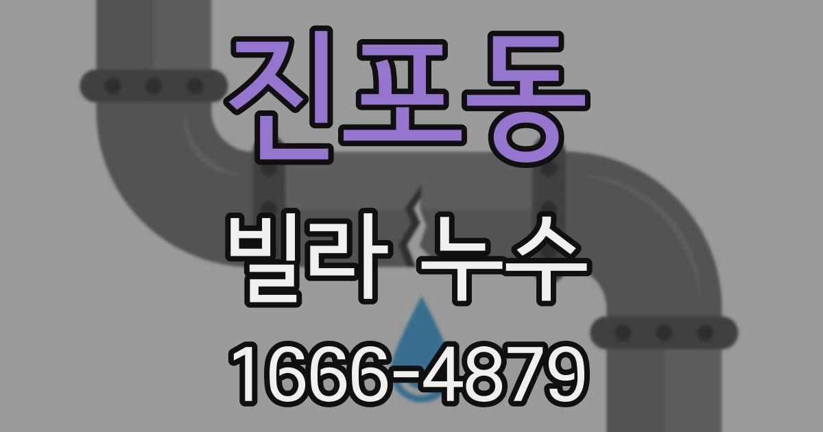 진포동 빌라 누수