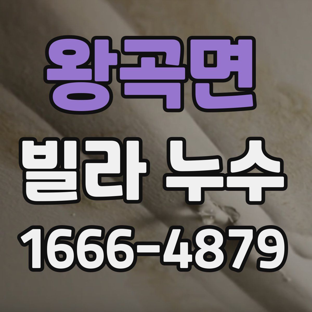 왕곡면 빌라 누수