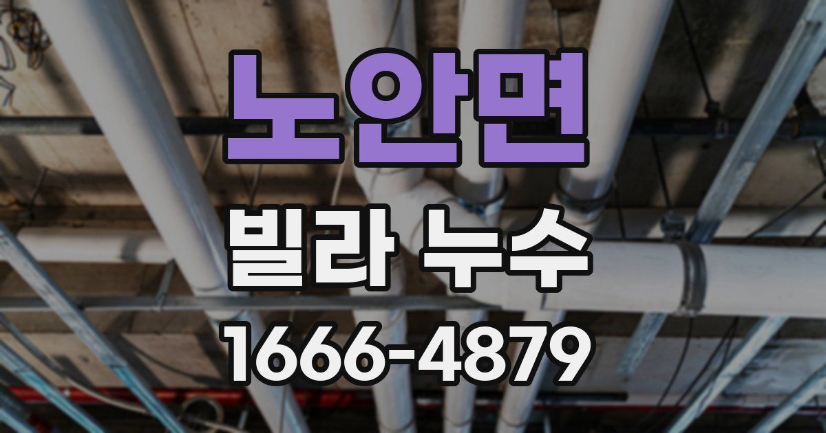노안면 빌라 누수