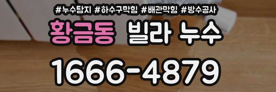 황금동 빌라 누수