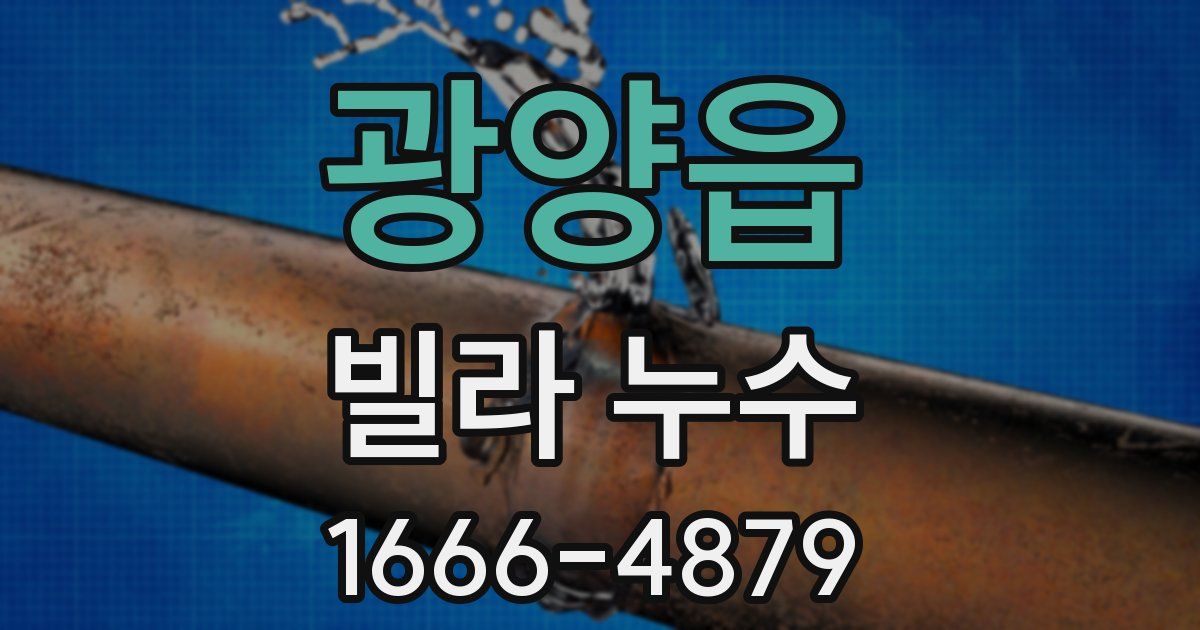 광양읍 빌라 누수