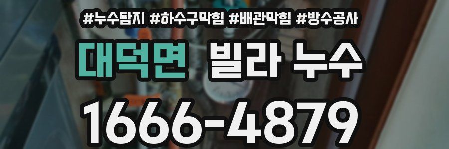 대덕면 빌라 누수