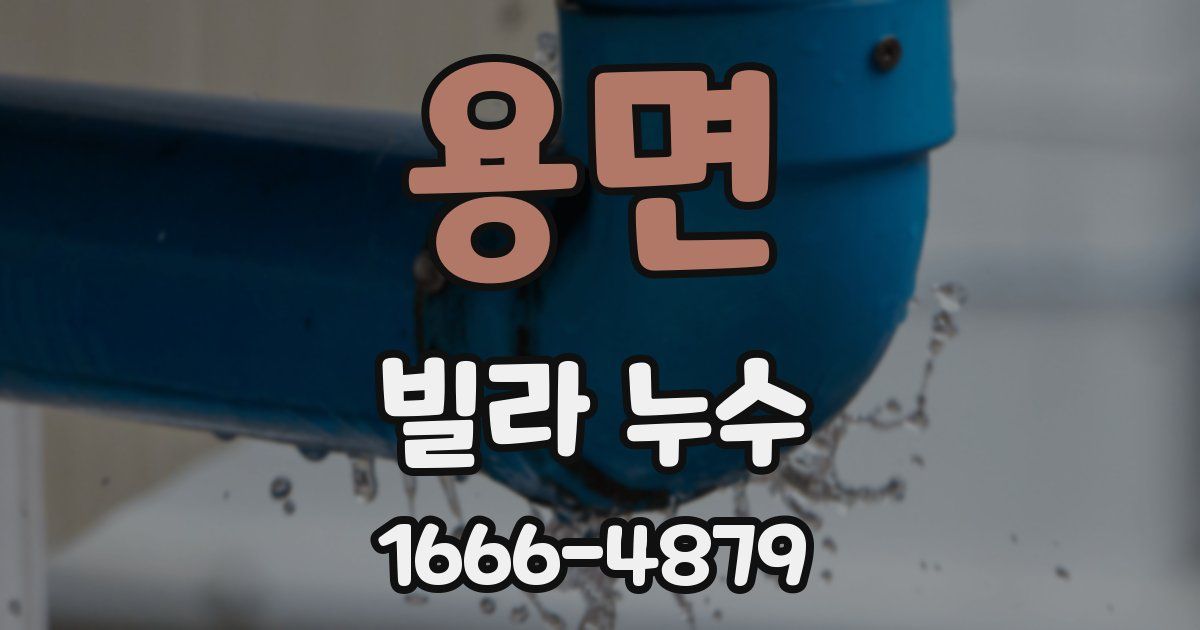 용면 빌라 누수