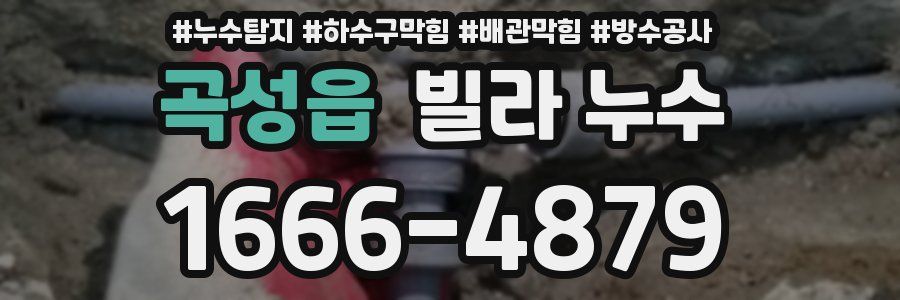 곡성읍 빌라 누수