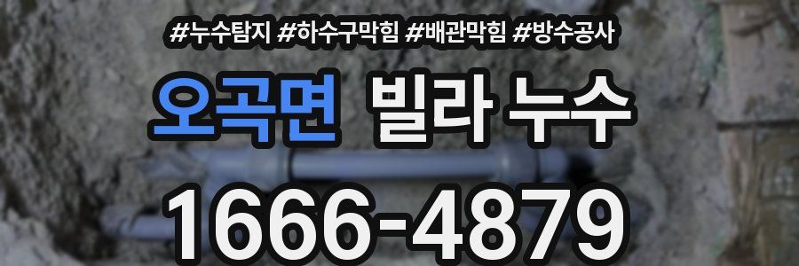 오곡면 빌라 누수