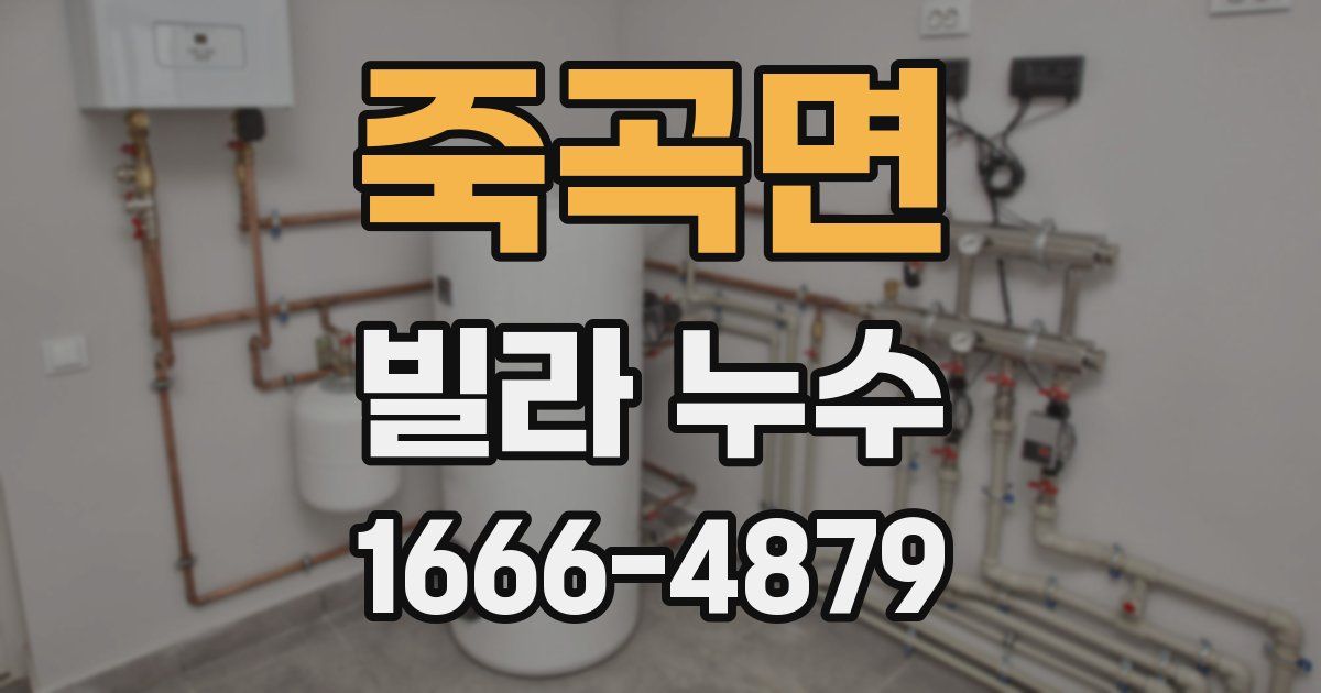 죽곡면 빌라 누수