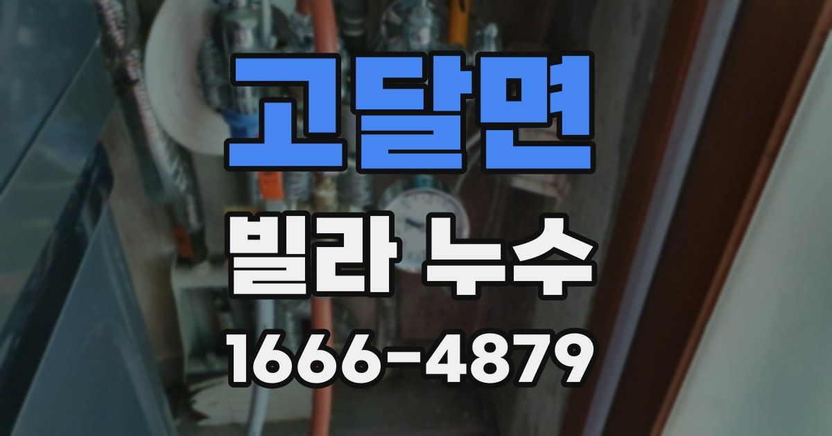 고달면 빌라 누수