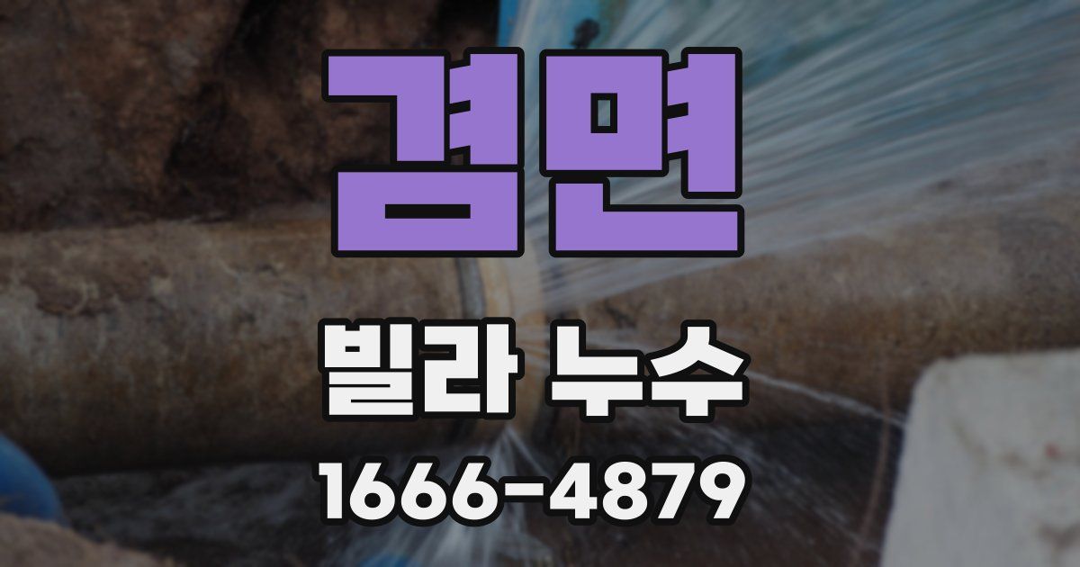 겸면 빌라 누수