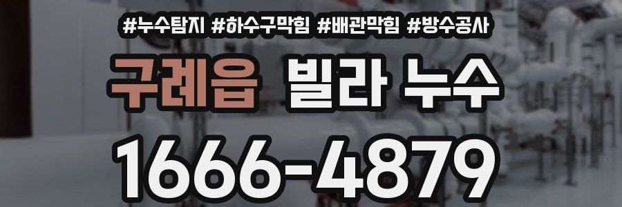 구례읍 빌라 누수