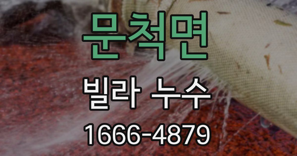 문척면 빌라 누수