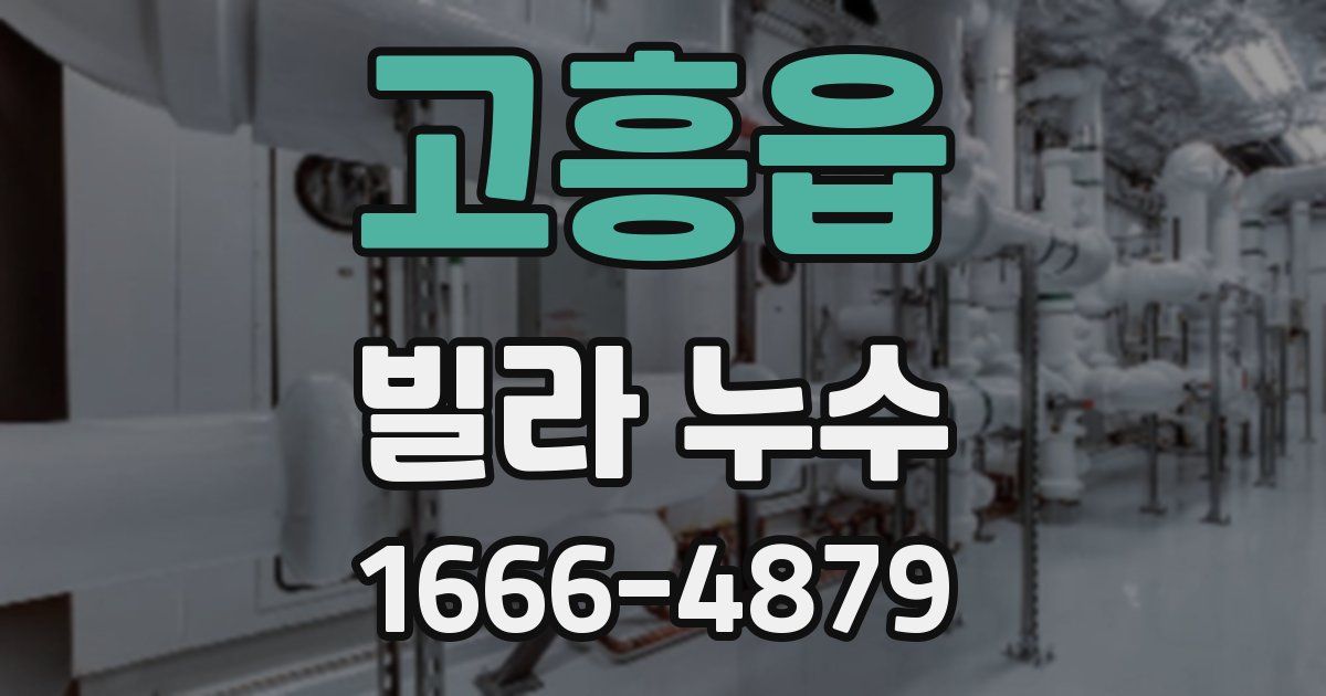 고흥읍 빌라 누수