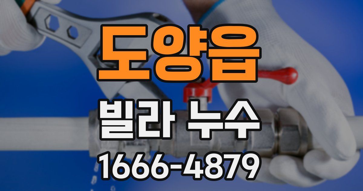 도양읍 빌라 누수