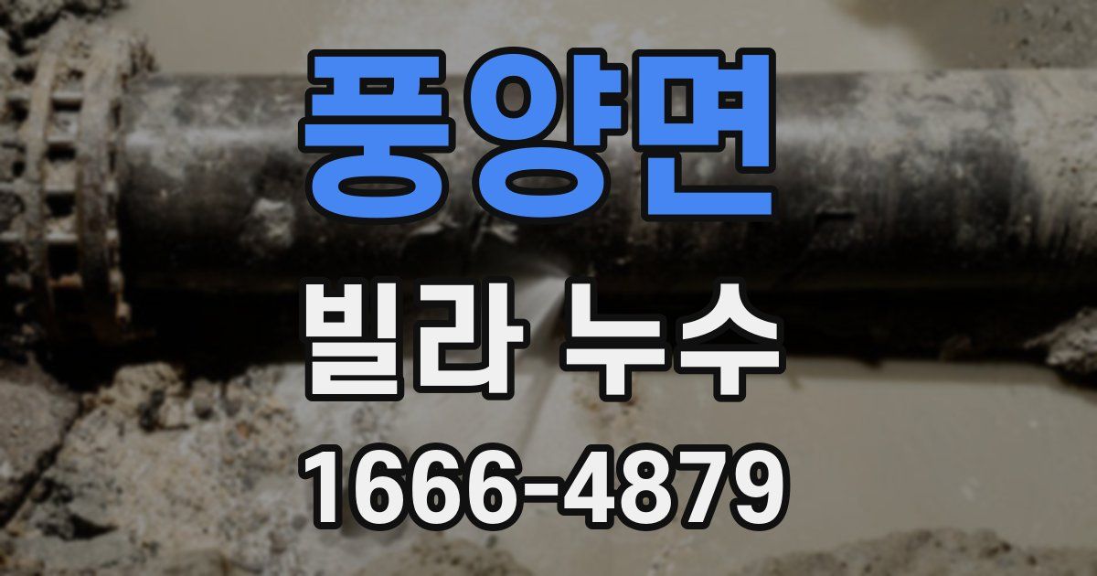 풍양면 빌라 누수