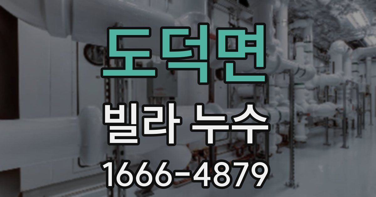 도덕면 빌라 누수