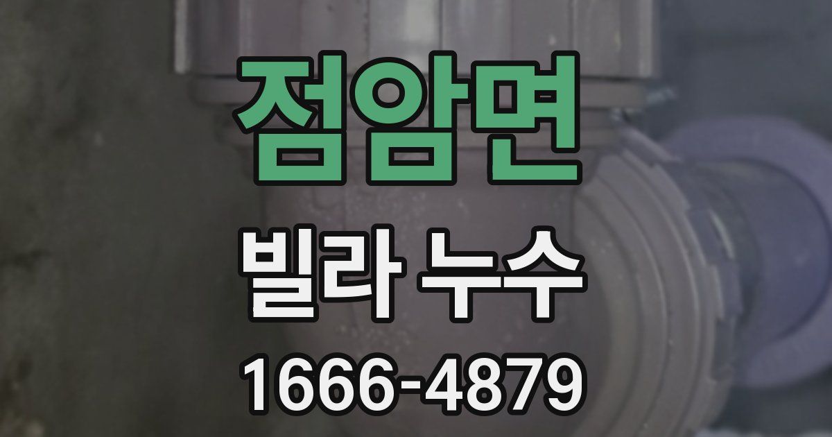 점암면 빌라 누수