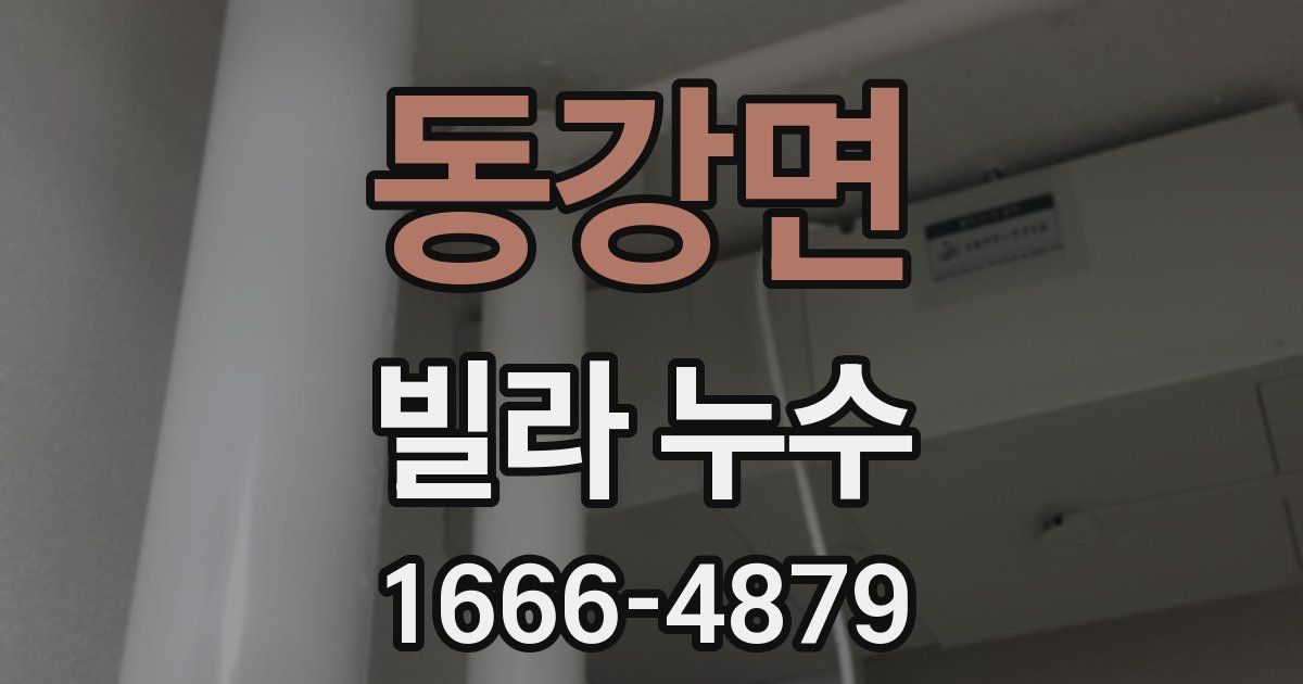 동강면 빌라 누수