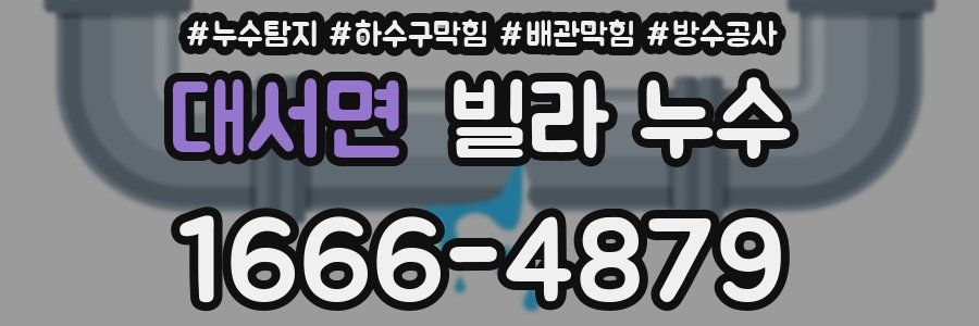 대서면 빌라 누수