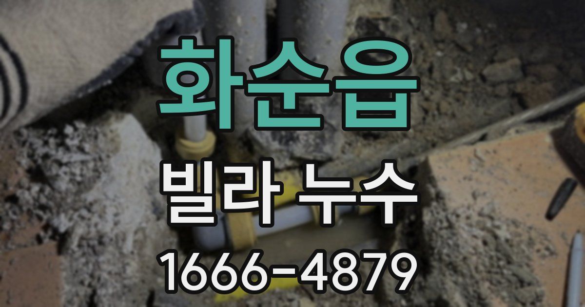 화순읍 빌라 누수