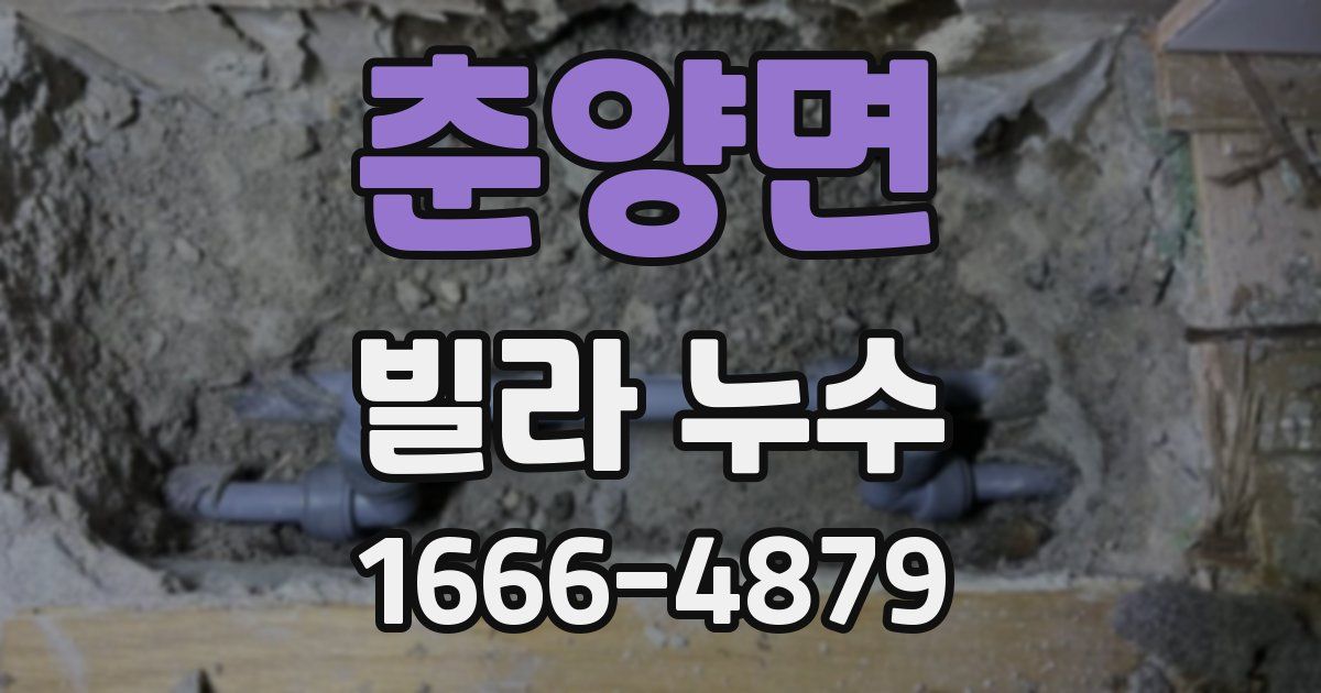 춘양면 빌라 누수