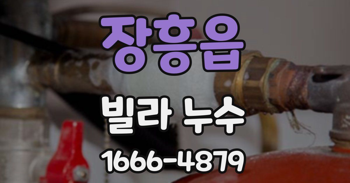 장흥읍 빌라 누수