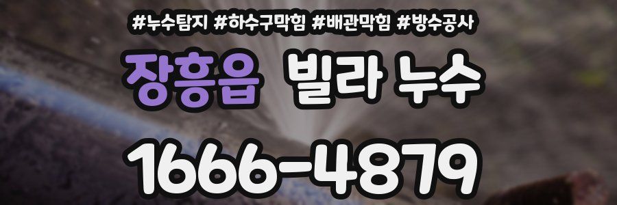 장흥읍 빌라 누수
