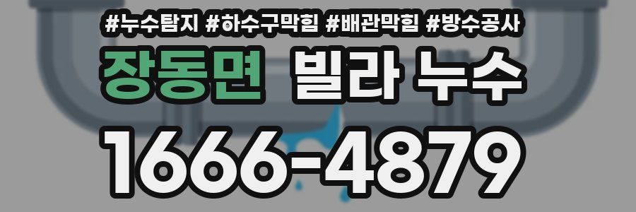 장동면 빌라 누수