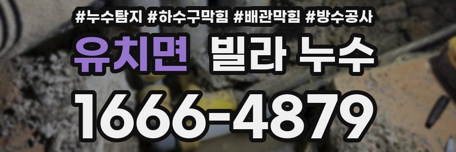 유치면 빌라 누수