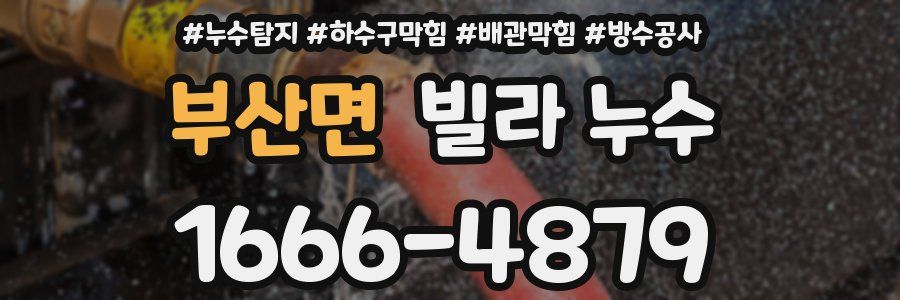 부산면 빌라 누수