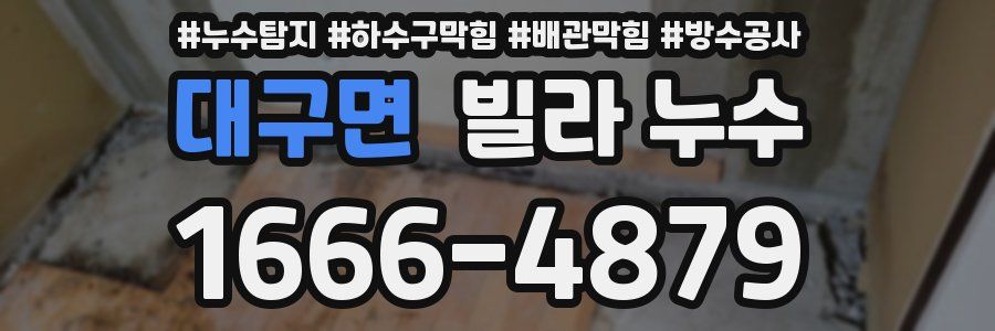대구면 빌라 누수