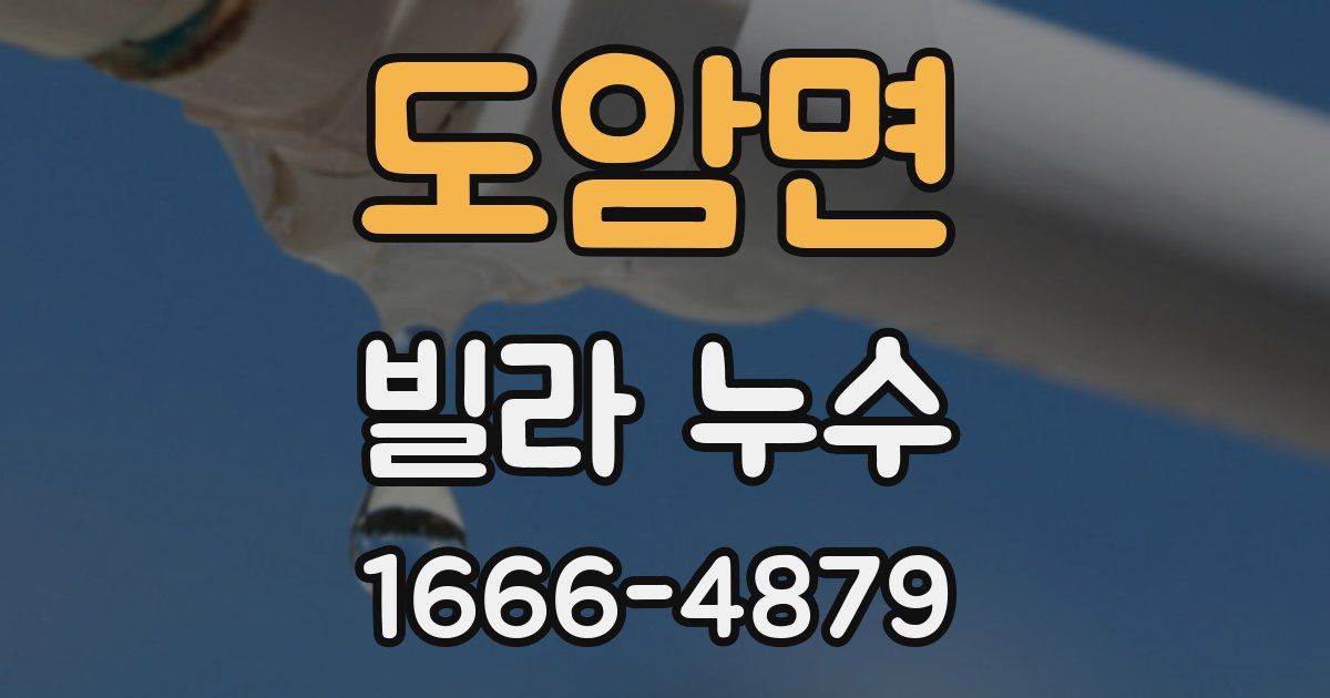 도암면 빌라 누수