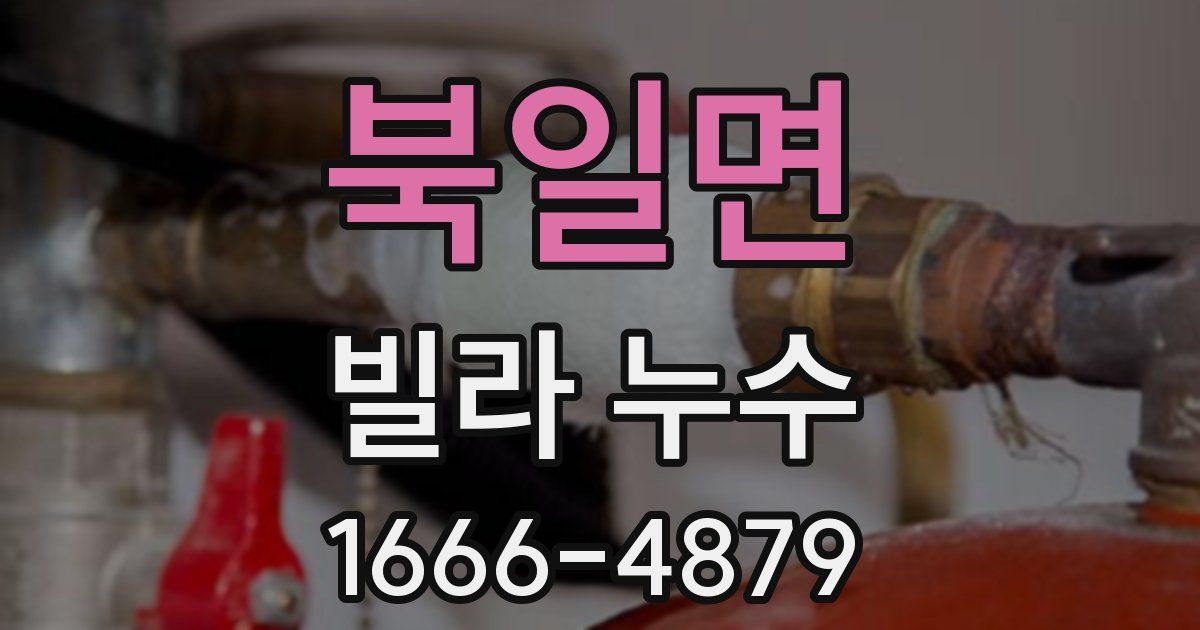 북일면 빌라 누수