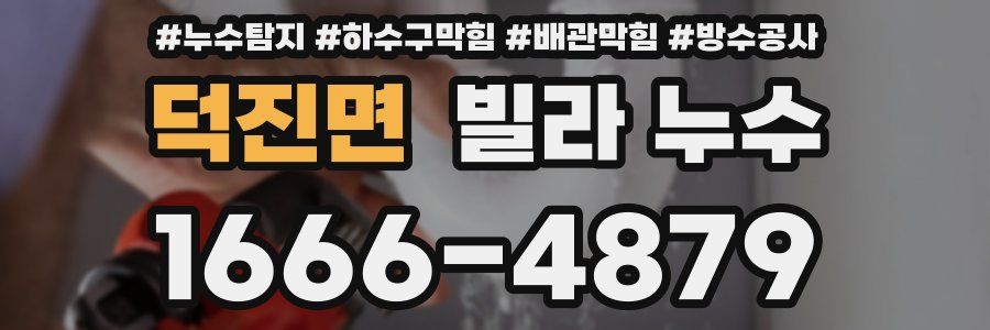 덕진면 빌라 누수