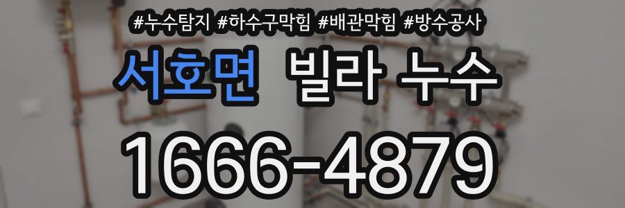 서호면 빌라 누수