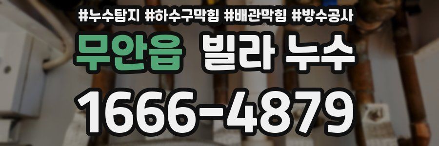 무안읍 빌라 누수