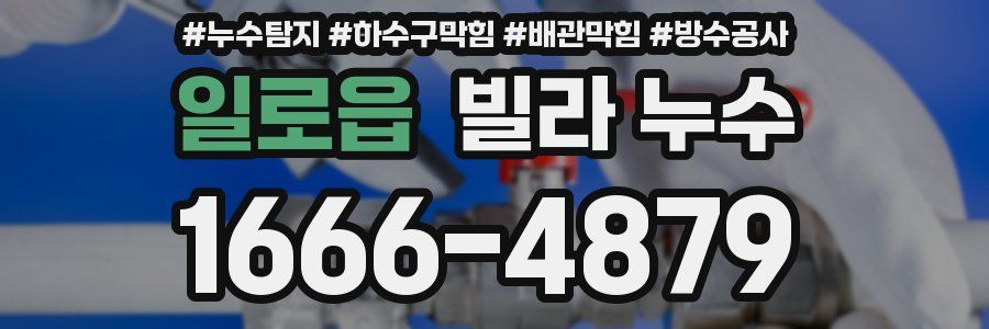 일로읍 빌라 누수