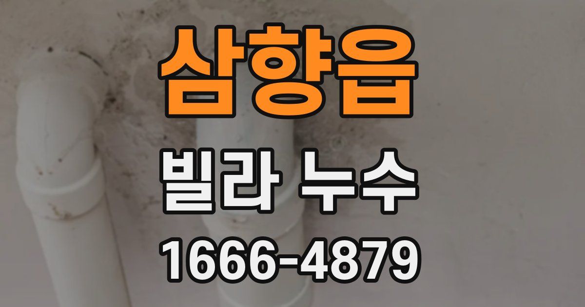 삼향읍 빌라 누수