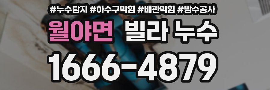 월야면 빌라 누수