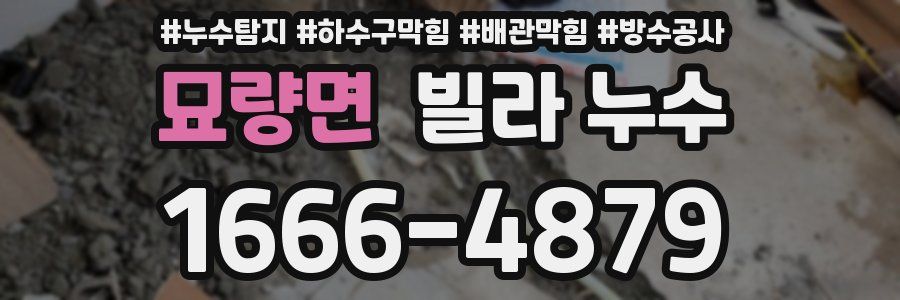 묘량면 빌라 누수