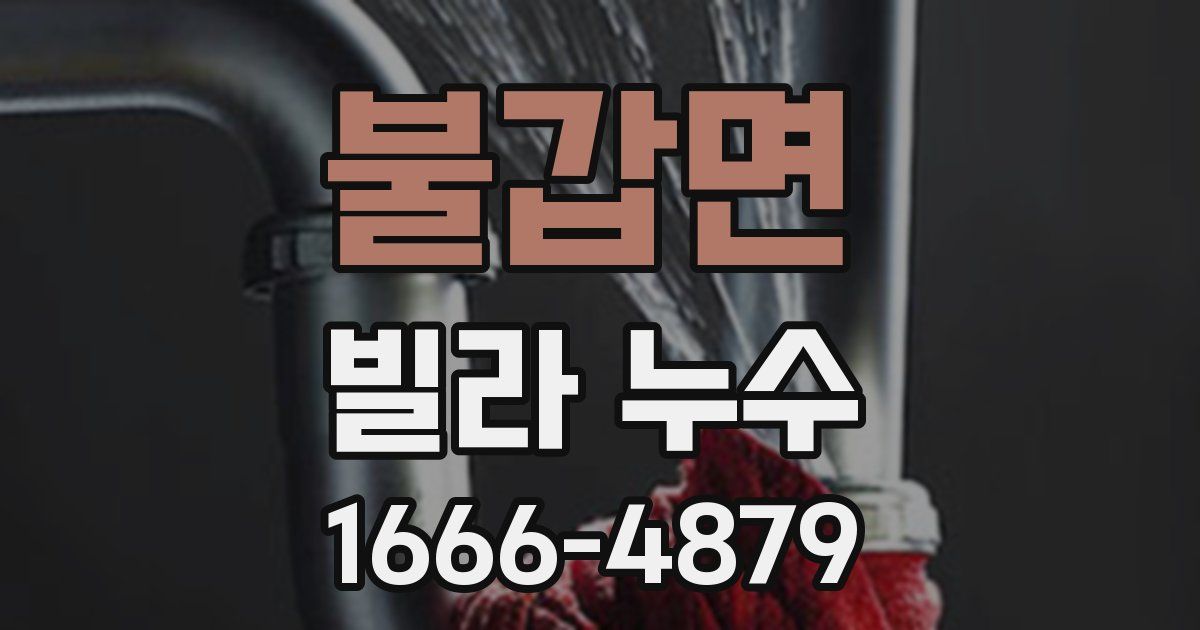 불갑면 빌라 누수