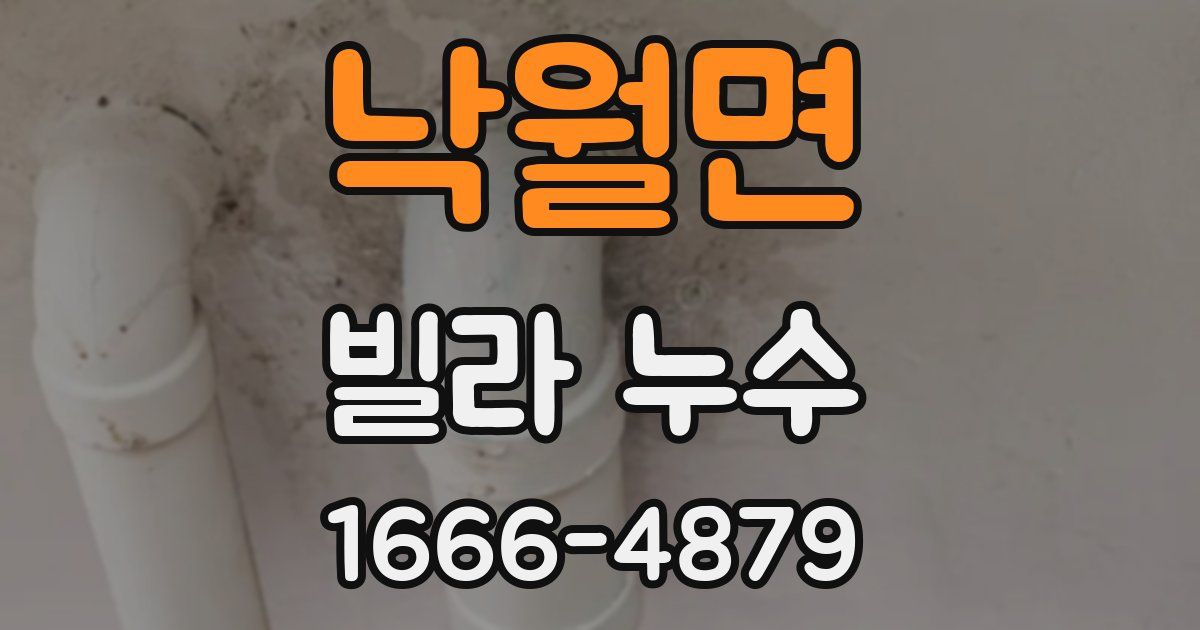 낙월면 빌라 누수