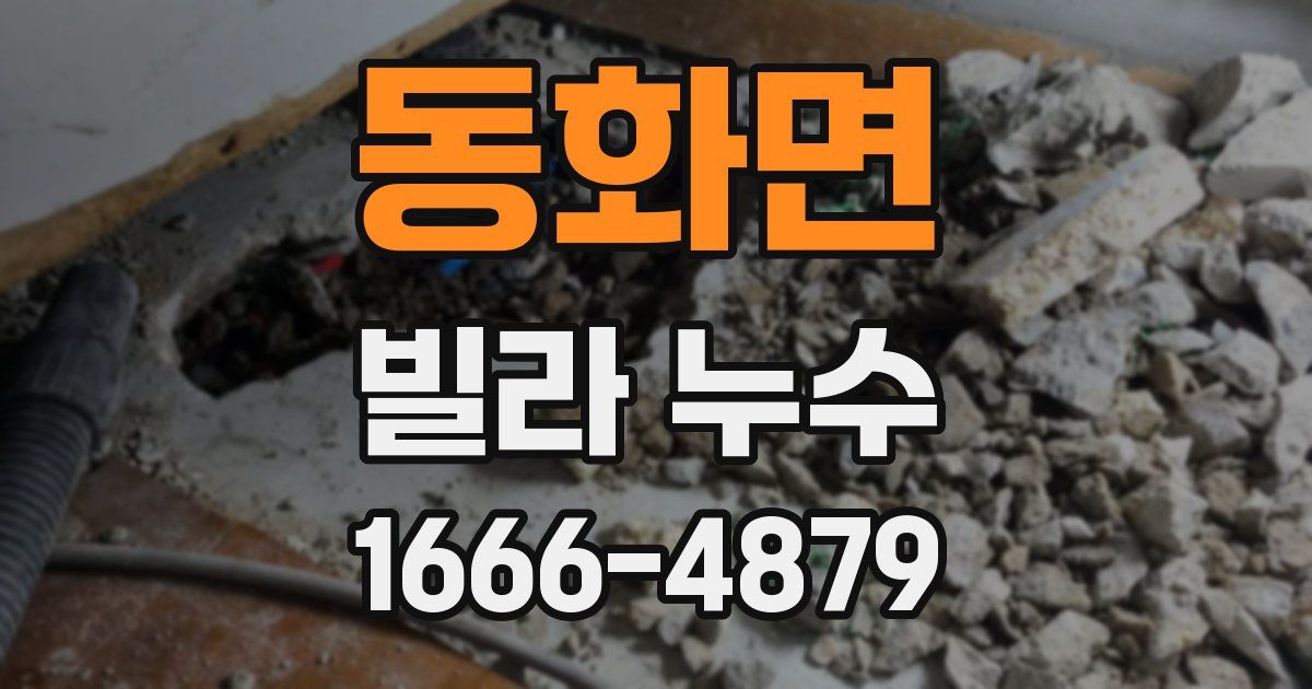 동화면 빌라 누수