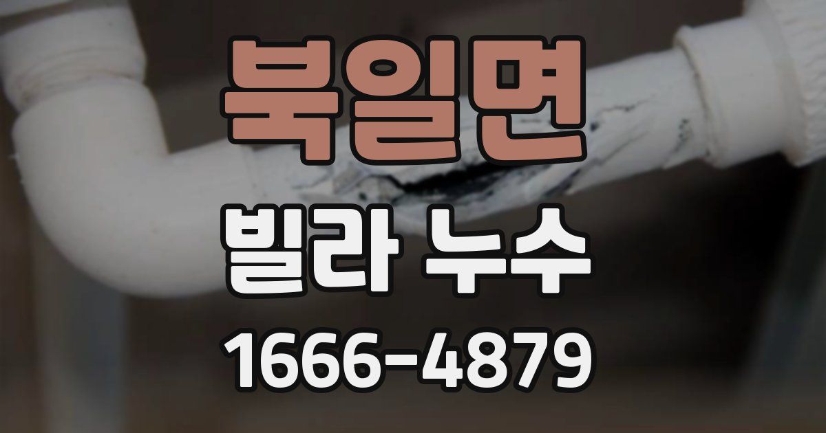북일면 빌라 누수