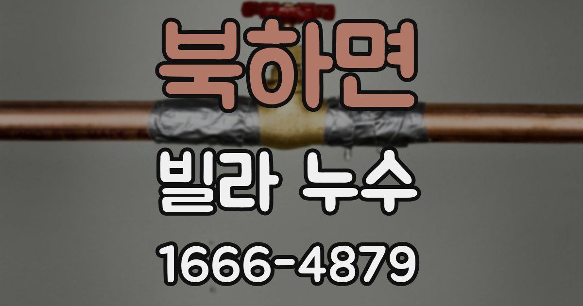 북하면 빌라 누수