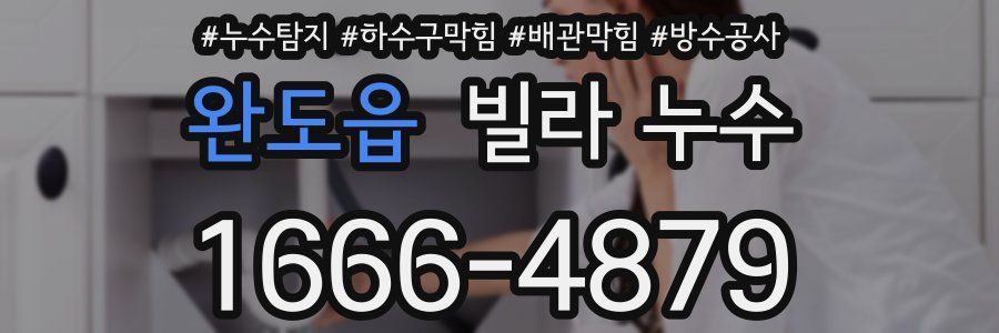 완도읍 빌라 누수