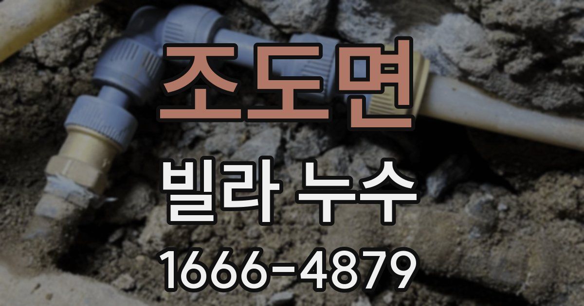 조도면 빌라 누수