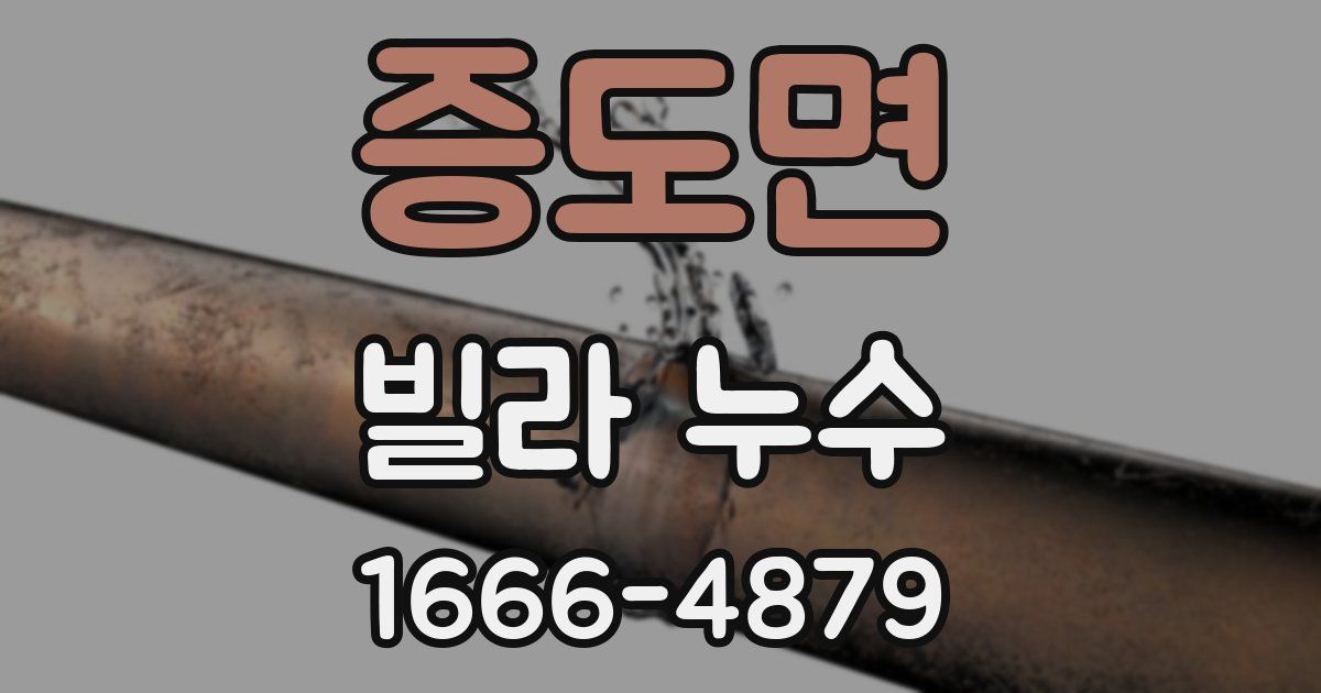 증도면 빌라 누수