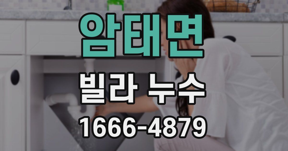 암태면 빌라 누수