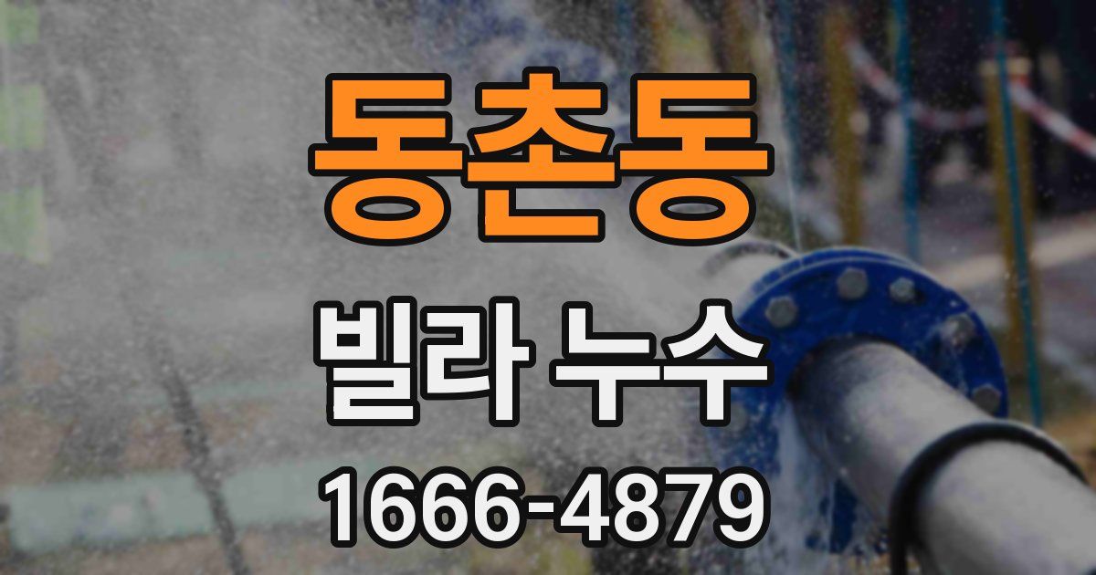 동촌동 빌라 누수