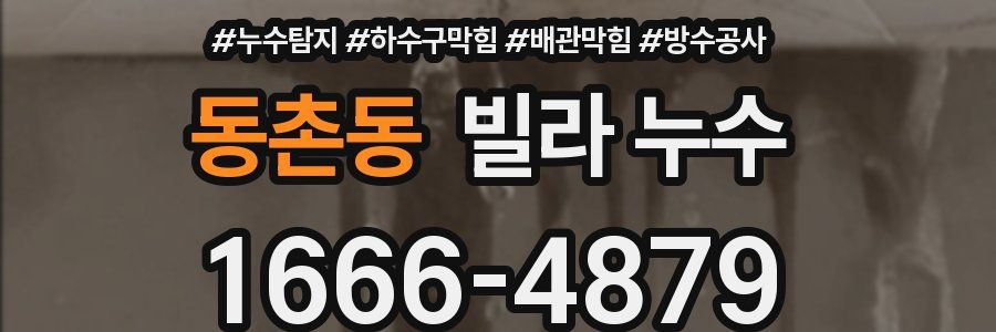 동촌동 빌라 누수