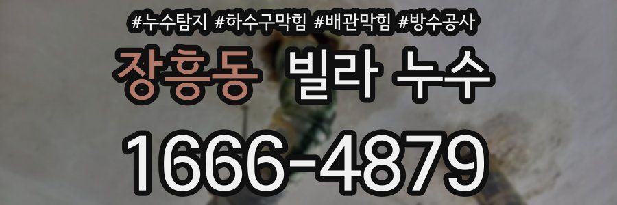 장흥동 빌라 누수